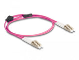 Delock Lwl Cable Mit Metallarmierung Lc Duplex Zu Lc Duplex Multimode Om4 1 M