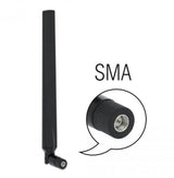 Delock Lte Antenne Sma Stecker 1.9-2.3dbi Omnidirektional Mit Kippgelenk Schwarz