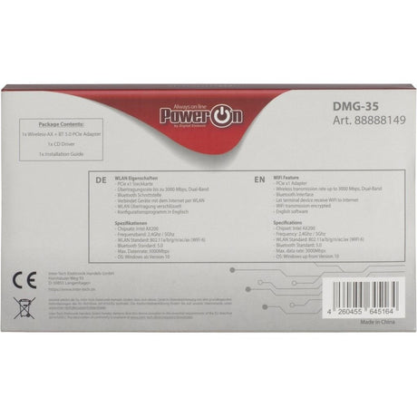 EAN 4260455645164 - Inter-Tech DMG-35 Interno WLAN / Bluetooth 3000 Mbit/s imagen 6