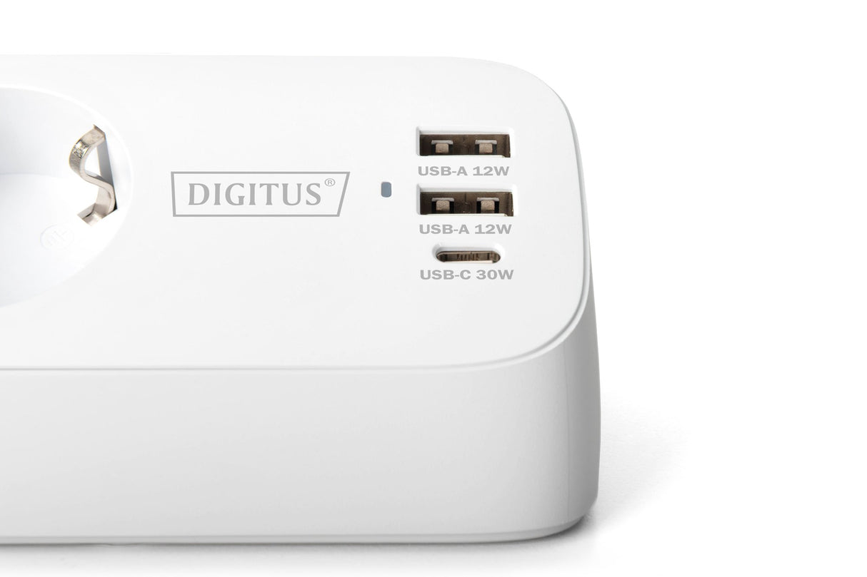 EAN 4016032502074 - Digitus DA-70626 base múltiple 1,5 m 3 salidas AC Interior Blanco imagen 3