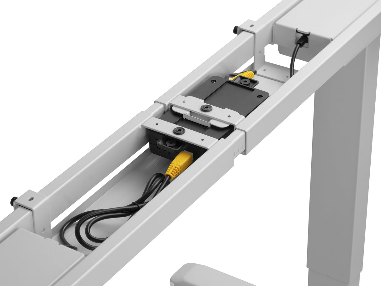 Mesa Electrica Ergonomica Altura Regulable Motor Dual  Sin Tablero Color Estructura Gris Control Tactil Altura Desde 620mm-1280mm