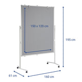 EAN 4002390047753 - MAUL 6381282 tablón de anuncio Tablón de anuncios portátil Gris imagen 2