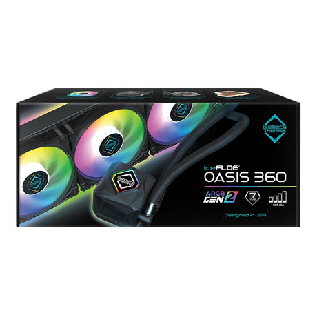 EAN 1230000071925 - Iceberg Thermal IceFLOE OASIS 360 Procesador Sistema de refrigeración líquida todo en uno 12 cm Negro 1 p imagen 17