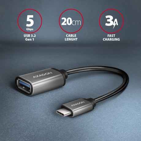 EAN 8595247905994 - Axagon RUCM-AFAC cambiador de género para cable USB C USB A Gris imagen 2