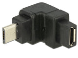 Delock Adaptador Usb 2.0 Micro-B Macho > Usb 2.0 Micro-B Hembra Angular Oben