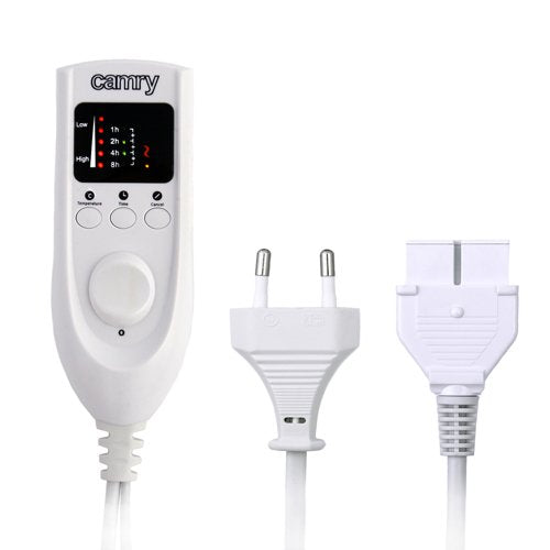 Camry Premium Cr 7407 Manta Eléctrica Y Almohadilla Calentador De Cama Eléctrico 60 W Beige Vellón