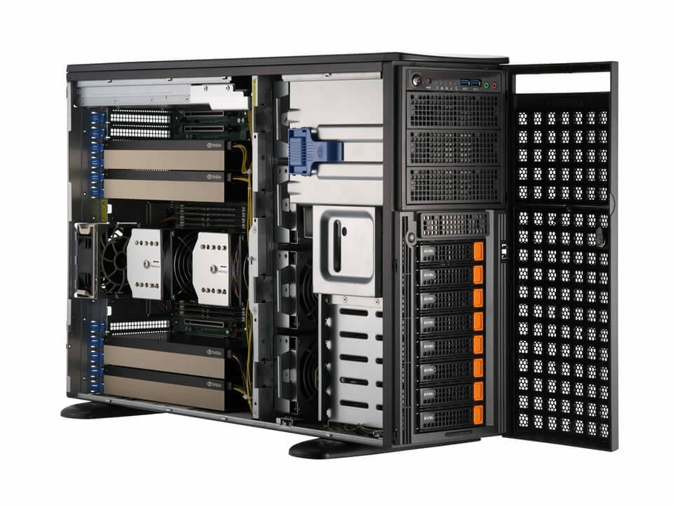 Supermicro Barebone Gpu Superserver 4u Dual Socket 4677 Sys-741ge-Tnrt - Complete System Only