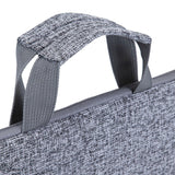 Rivacase 7913 Funda Para Portátil 13.3 Gris Claro Con Asas
