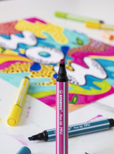 Stabilo Pen 68 Max Arty Pack De 4 Rotuladores - Punta De Fibra Biselada - Trazo Entre 1-5mm Aprox. - Tinta A Base De