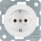 Berker 47432089 Steckdose Schuko R.1 R.3 Polarweiss, Glänzend