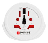 Skross World To Europe Usb Blanco, Retail