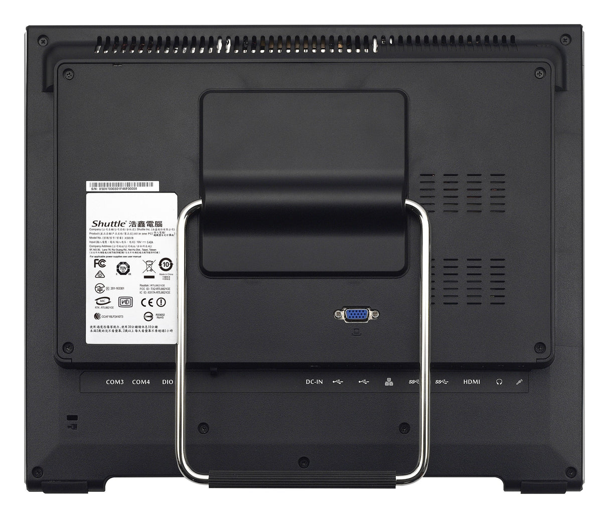 Shuttle Barebone Aio X50v8 15,6" C5205u So-Ddr4 Negro