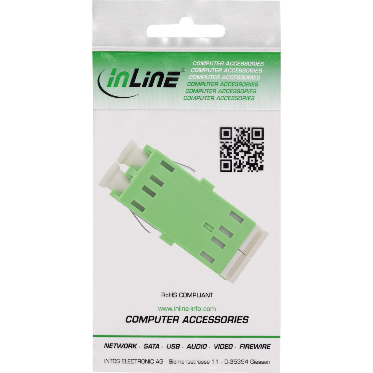 Adaptador De Fibra Ótica Inline 89989p | Verde