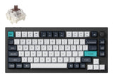 Keychron Q1 Max, Teclado De Juego Negro/Multicolor, De-Layout, Gateron Júpiter Brown, Swap Hot, Frame, Rgb Q1m-M3-De