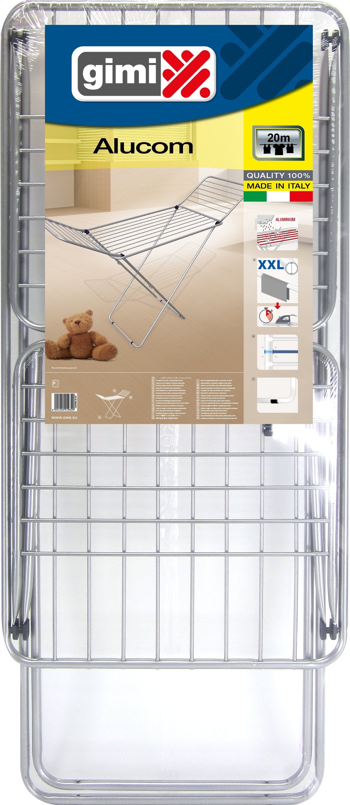 Tendedero Alucom X Legs Espacio De Tendido: 20m Gimi 154446