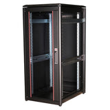 Roline 19-Zoll Netzwerkschrank Pro 26 He, 600x800 Bxt Glastr Schwarz