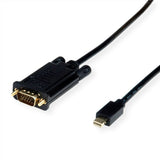EAN 7630049616332 - VALUE 11.99.5805 adaptador de cable de vídeo 1 m Mini DisplayPort VGA (D-Sub) Negro imagen 1