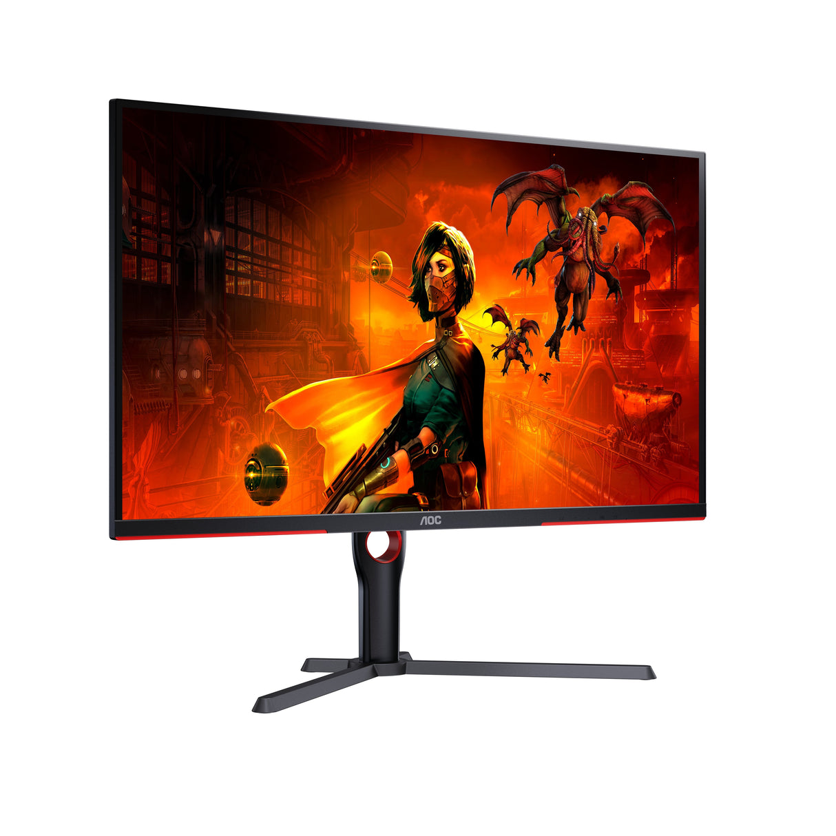 Monitor De Gaming Aoc G3 U32g3x Led Display 80 Cm [31.5] 3840 X 2160 Pixeles 4k Ultra Hd Negro, Rojo