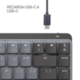 Logitech Mx Mini Mechanical For Mac Teclado Bluetooth Qwerty Internacional De Ee.Uu. Grafito, Gris