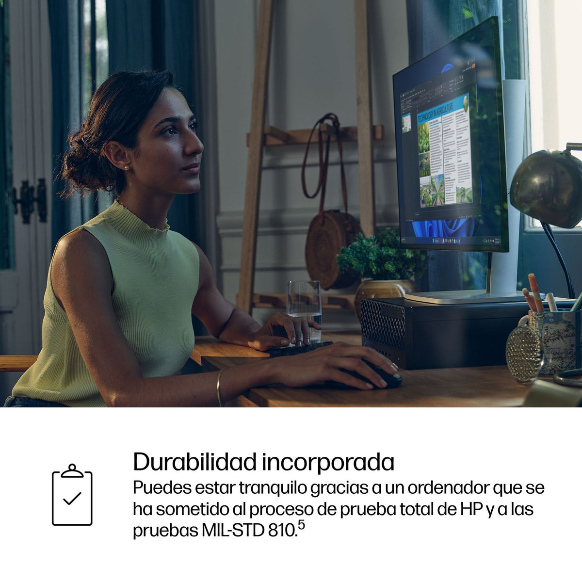 Hp Prodesk 4 G1i Ai Pc Sff Core Ultra 7 265 / Hasta 5.3 Ghz Vpro Enterprise Ram 16 Gb Ssd 512 Gb Nvme Intel Graphics Gigabit Ethernet Ieee 802.11ax (Wi-Fi 6e) Bluetooth 5.3 Win 11 Pro Monitor: Ninguno Teclado: Español Jack Black