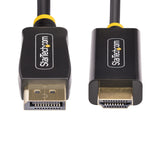 Adaptador  Startech.Com  Displayport A Hdmi De 2m - 4k 60hz Con Hdr - Cable Dp A Hdmi 2.0b - Conversor Activo De Vídeo - Convertidor Displayport A Hdmi