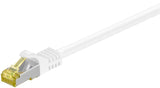 Patch-Kabel Rj45 15,0m Weiss    S/Ftp M. Cat7 Rohkabel, 2xrj45, Lszh, Cu