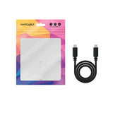 Cable Usb 2.0 3a Tipo Usb-C/M-Usb-C/M, Negro 1.5 M