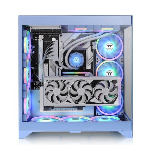 Caja Pc Thermaltake Cte E600 Mx Hydrangea Blue Argb Atx 2xusb 3.0 Sin Fuente Azul
