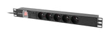 EAN 5901969441765 - Lanberg PDU-05E-0200-IEC-BK unidad de distribución de energía (PDU) 5 salidas AC 1U Negro imagen 5