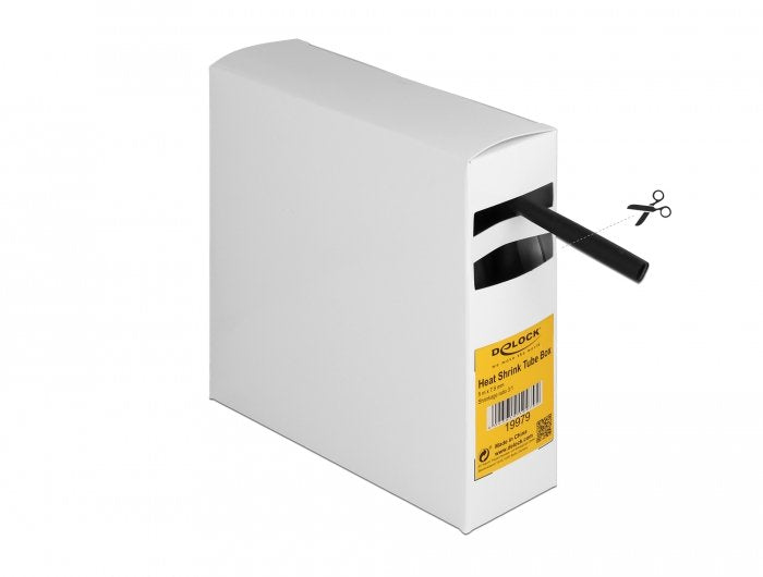 Schrumpfschlauch Box, Mit Innenkleber, Schrumpfungsrate 3:1, 5 M X 7,9 Mm Schwarz