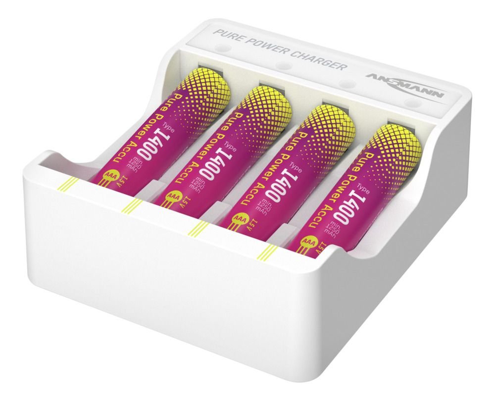 Ansmann Cargador Purepower Set Aaa Inkl. 4x Aaa 1500mah Akku