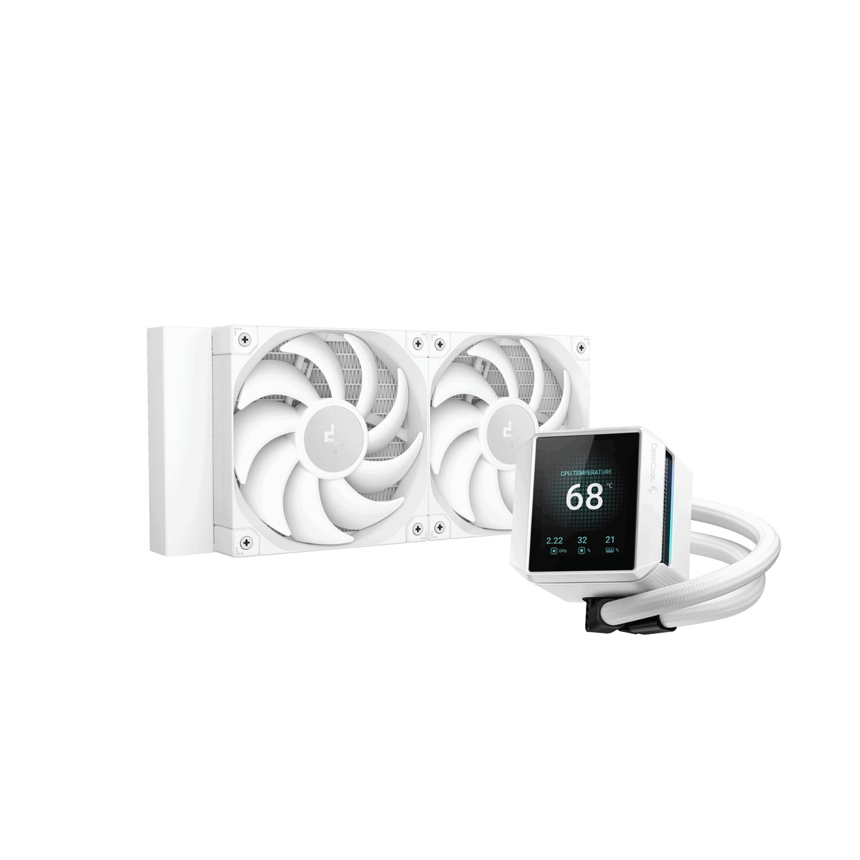 Refrigeración Por Agua  Deepcool Mystique 240 Blanco R-Lx240-Whdsnmp-G-1