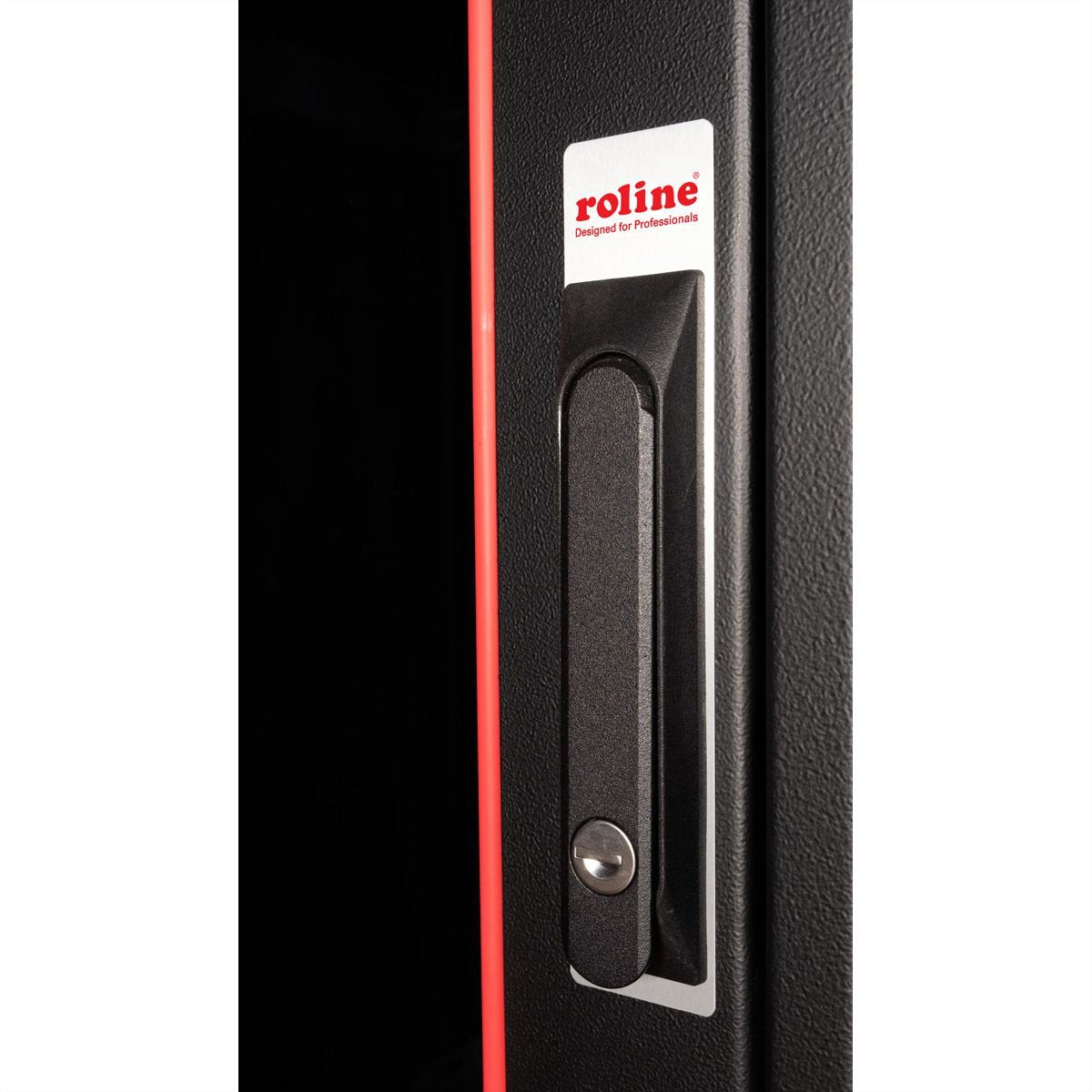 Roline 19-Zoll Netzwerkschrank Basic 42 He, 600x600 Bxt Glastr Schwarz