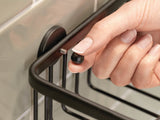 Tesa Aluxx Black Aluminio Montado En Pared Dispensador De Ducha