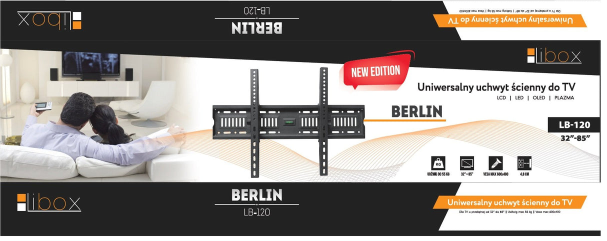 Soporte De Pared Para Televisor Libox Berlin Lb-120  37" - 70"  50 Kg Máx.