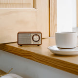 Sangean Wr-7 Plus Nogal Vintage Radio Con Mueble De Madera Fm Bluetooth Aux