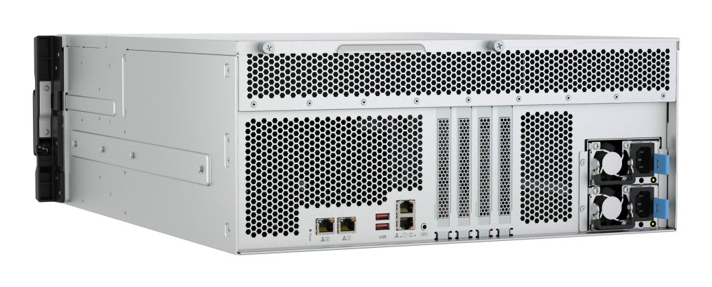 Servidor Nas Qnap Ts-H2477xu-Rp 24 Compartimentos Montaje En Bastidor Sata 6gb/S Raid 0 1 5 6 10 50 60 Jbod Ram 32 Gb Gigabit Ethernet / 2.5 Gigabit Ethernet / 10 Gigabit Ethernet Iscsi Soporta 4u