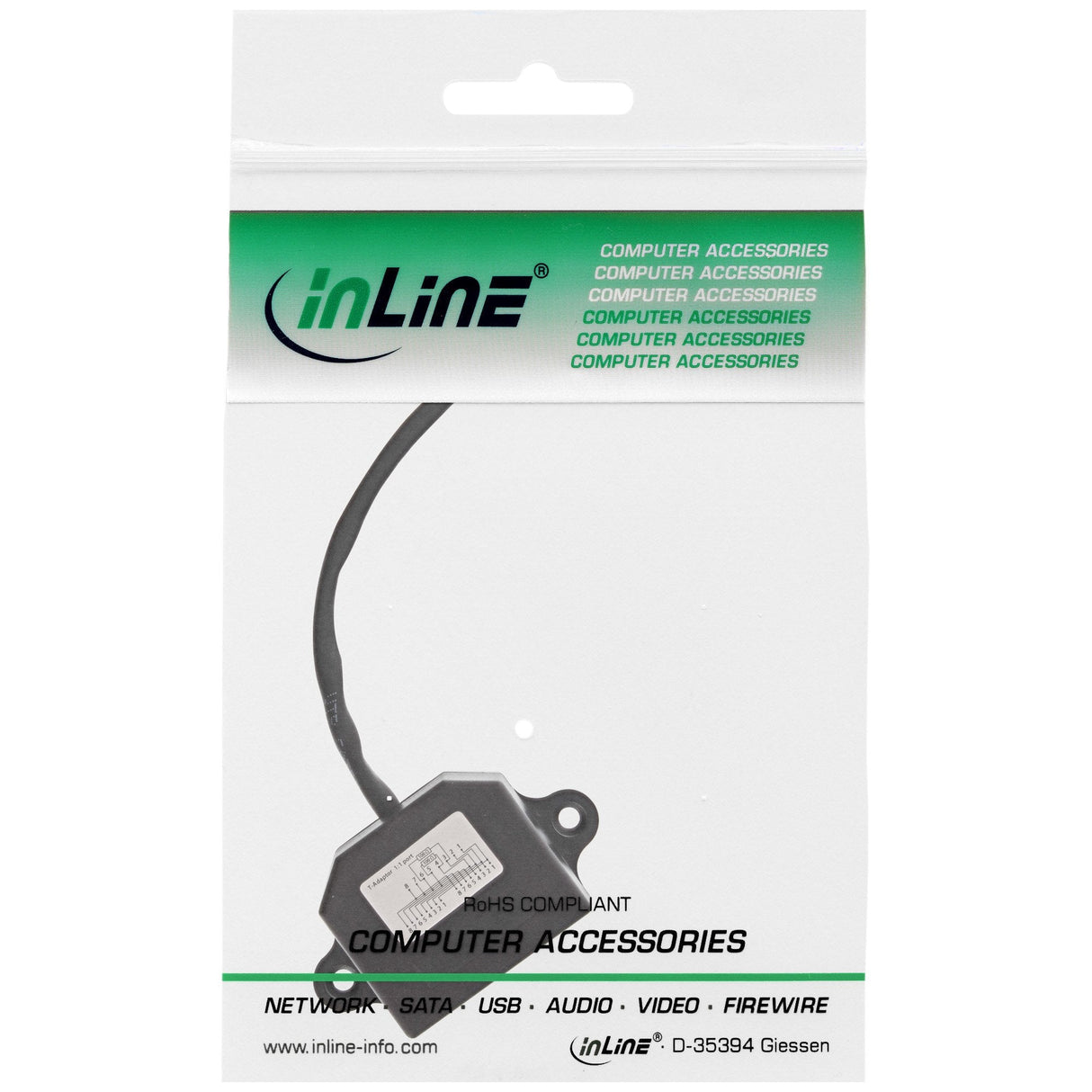 Repartidor Isdn Inline, 1 -> 2, 0,15m, Con Resistencias