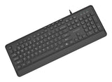 Gembird Slim Wired Multimedia Keyboard Negro Us Layout