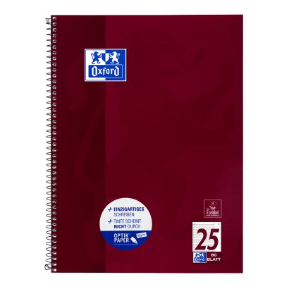 EAN 4006144946224 - Oxford 100050355 cuaderno y block A4 80 hojas Burdeos imagen 6