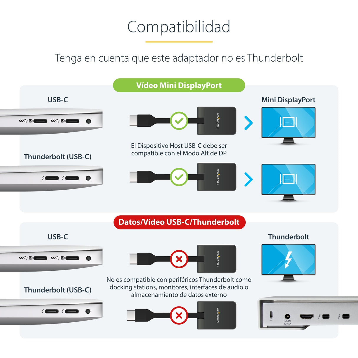 Startech Adaptador Usb-C A Mini Dp