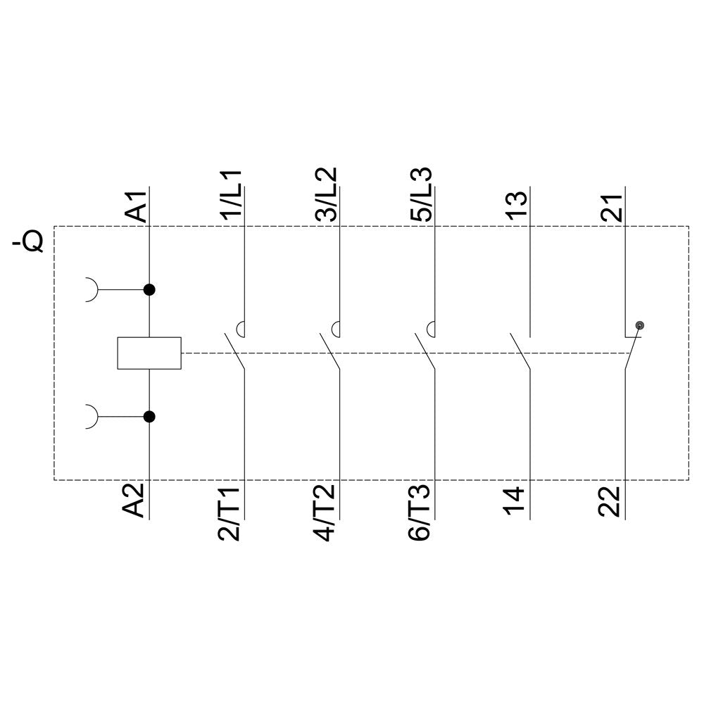 Siemens 3rt20261ap00 Schtz Ac-3 11kw 400v 1s+1 230vac 50hz 3p S0