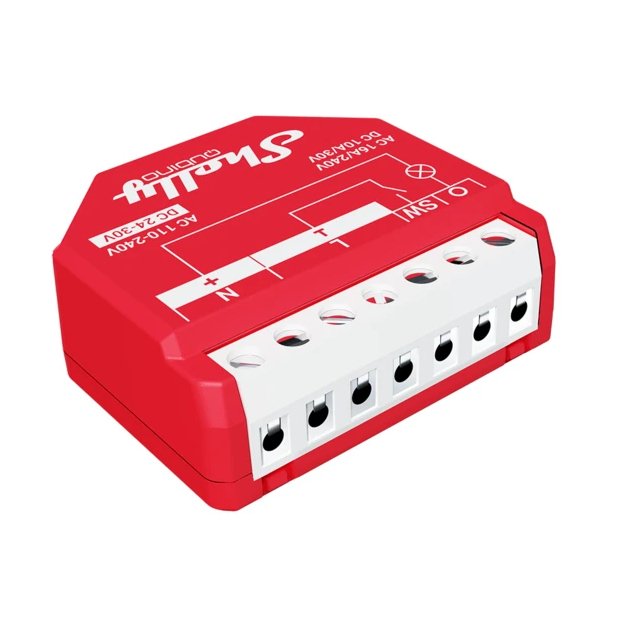 Shelly Wave 1 Pm, Relé Rojo, Un Canal Shelly_w_1pm