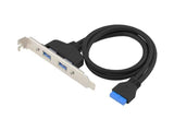 Conceptronic 19 Pin Dual 2x Puertos Usb-A 3.0 Sw