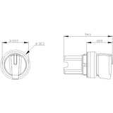 Siemens 3su1002-2bm60-0aa0 3su10022bm600aa0 Knebelschalter