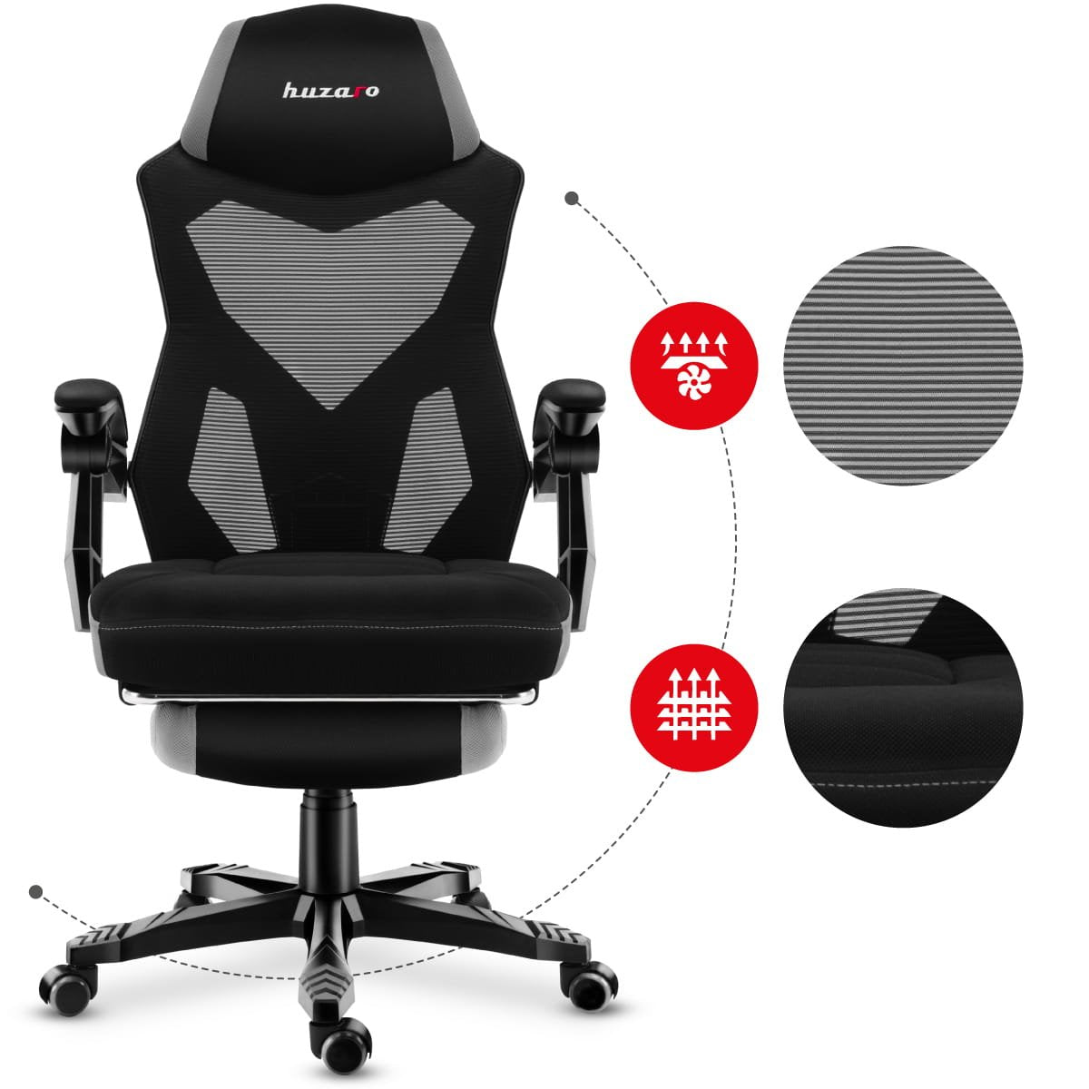 Huzaro Silla Gaming Hz-Combat 3.0 Gris
