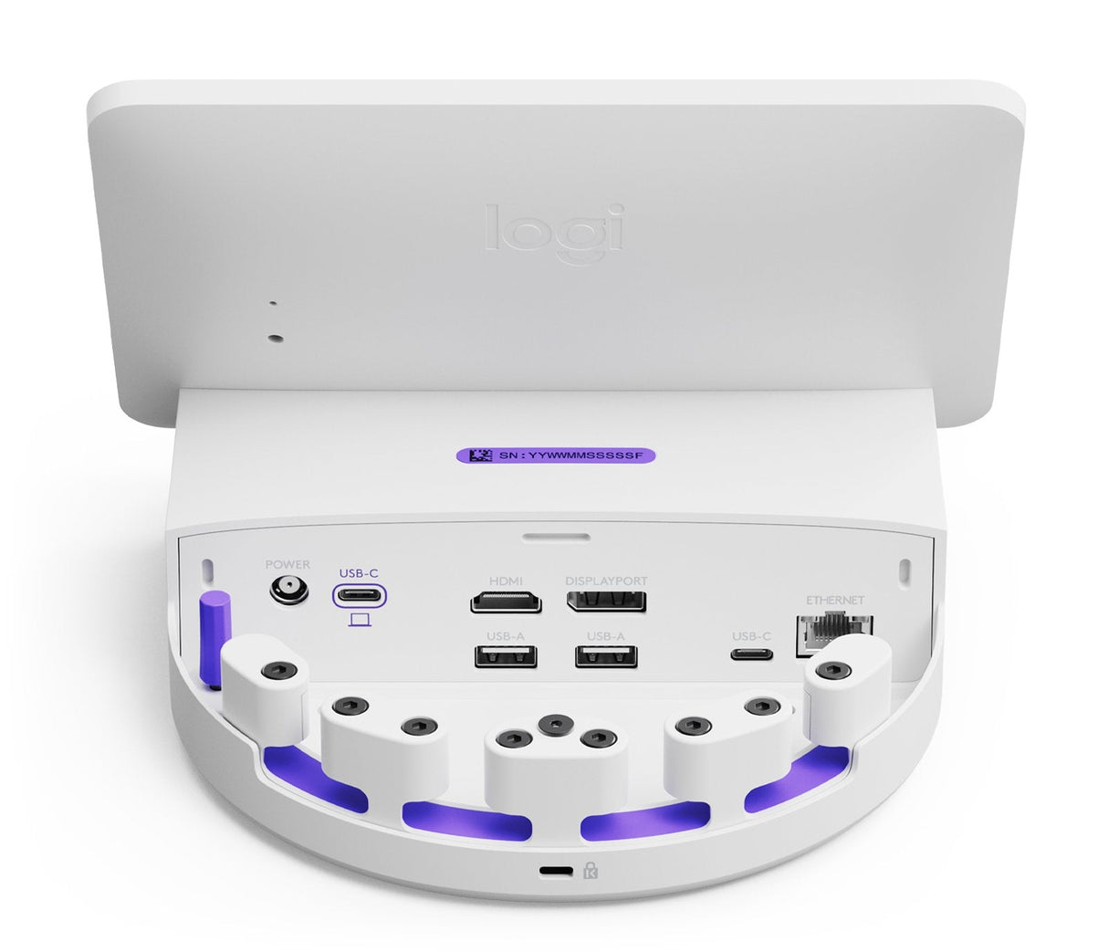 Logitech Logi Dock Flex 20,3 Cm (8") 1280 X 800 Pixeles Ips Wi-Fi 4 Wi-Fi 5 Blanco Bluetooth
