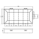 Inline® Small Components Box, 6 Compartments, 206x107x33mm, White