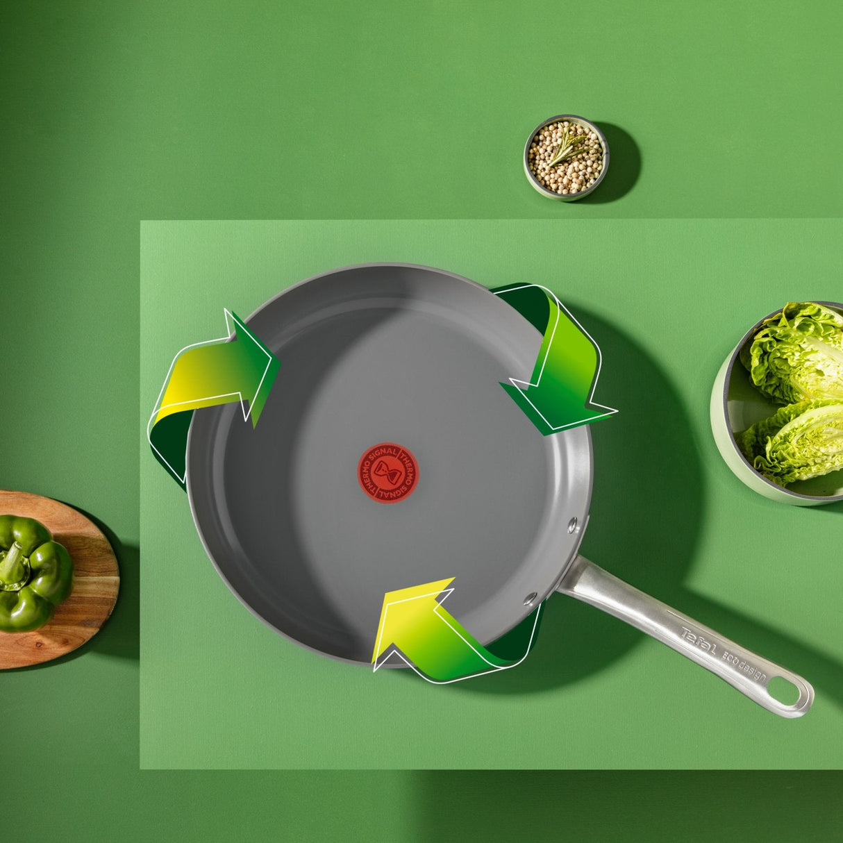 Sartén Tefal C4240653 Renew+ 28cm Cerámica