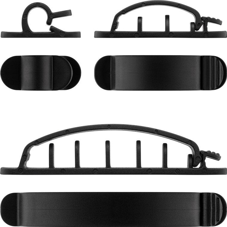 Goobay 70684 Organizador De Cables Clip Para Cable Escritorio/Pared Negro 6 Pieza(S)